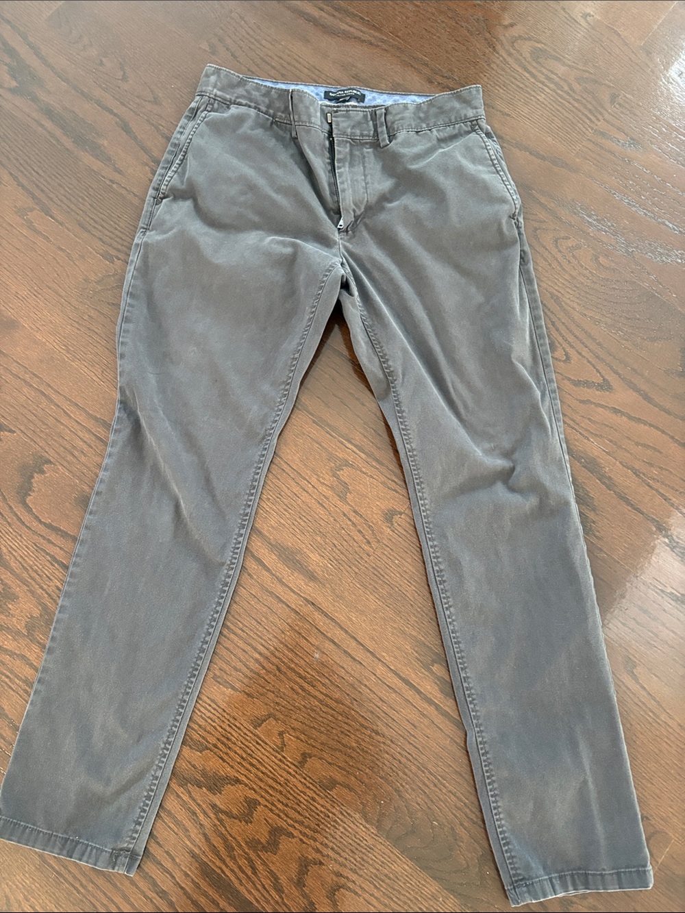 Banana Republic Charcoal Gray Fulton Chino Pants